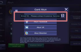 Mobile legends login error